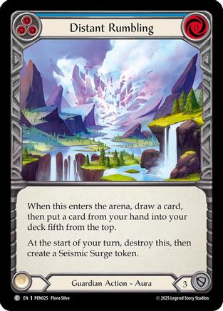 Distant Rumbling (Blue) (PEN025) - Compendium of Rathe Rainbow Foil