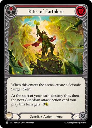 Rites Of Earthlore (Red) (PEN026) - Compendium of Rathe Rainbow Foil