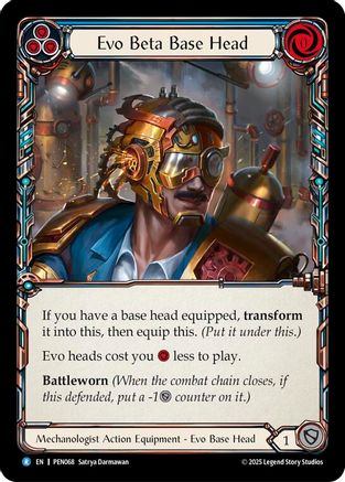 Evo Beta Base Head (Blue) (PEN068) - Compendium of Rathe Cold Foil