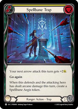 Spellbane Trap (Yellow) (PEN090) - Compendium of Rathe Rainbow Foil