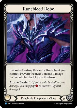 Runebleed Robe (PEN094) - Compendium of Rathe Cold Foil