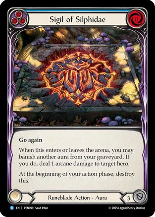 Sigil Of Silphidae (Blue) (PEN099) - Compendium of Rathe Cold Foil