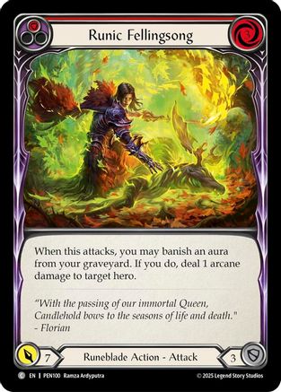 Runic Fellingsong (Red) (PEN100) - Compendium of Rathe