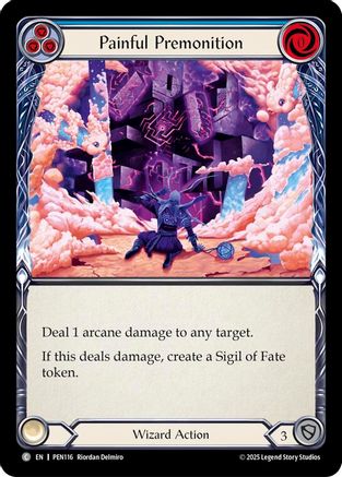 Painful Premonition (Blue) (PEN116) - Compendium of Rathe Rainbow Foil