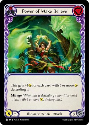 Power Of Make Believe (Red) (PEN130) - Compendium of Rathe Rainbow Foil