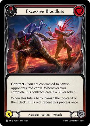 Excessive Bloodloss (Red) (PEN144) - Compendium of Rathe Rainbow Foil