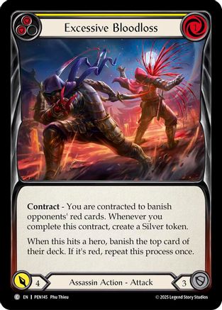 Excessive Bloodloss (Yellow) (PEN145) - Compendium of Rathe Rainbow Foil