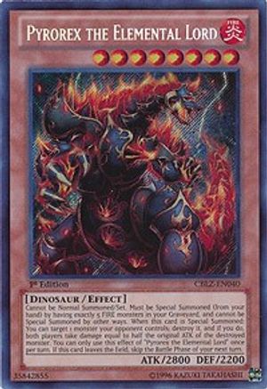 Pyrorex the Elemental Lord [CBLZ-EN040] Secret Rare