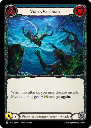 Man Overboard (Blue) (PEN161) - Compendium of Rathe Rainbow Foil