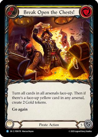 Break Open The Chests (Yellow) (PEN170) - Compendium of Rathe Rainbow Foil