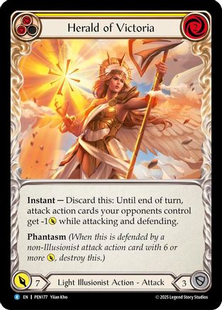 Herald Of Victoria (Yellow) (PEN177) - Compendium of Rathe Rainbow Foil