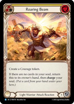 Roaring Beam (Yellow) (PEN178) - Compendium of Rathe Rainbow Foil