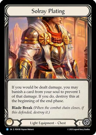 Solray Plating (PEN180) - Compendium of Rathe Cold Foil