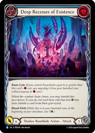 Deep Recesses Of Existence (Blue) (PEN190) - Compendium of Rathe Rainbow Foil
