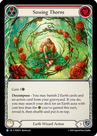 Sowing Thorns (Red) (PEN214) - Compendium of Rathe Rainbow Foil