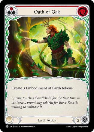 Oath Of Oak (Red) (PEN219) - Compendium of Rathe Rainbow Foil