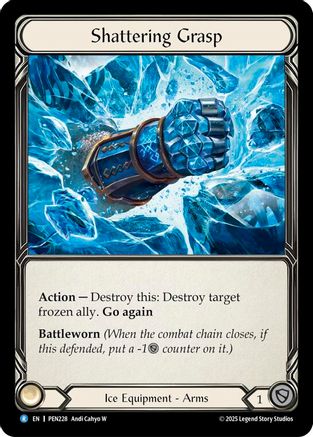 Shattering Grasp (PEN228) - Compendium of Rathe Cold Foil