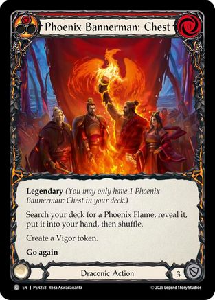 Phoenix Bannerman Chest (Red) (PEN258) - Compendium of Rathe Rainbow Foil