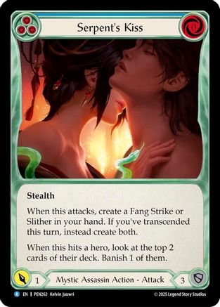 Serpents Kiss (Blue) (PEN262) - Compendium of Rathe Rainbow Foil