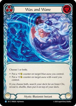 Wax And Wane (Blue) (PEN263) - Compendium of Rathe Rainbow Foil