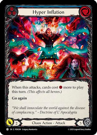 Hyper Inflation (Blue) (PEN284) - Compendium of Rathe Rainbow Foil