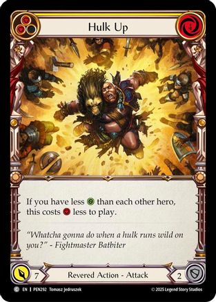Hulk Up (Yellow) (PEN292) - Compendium of Rathe Rainbow Foil