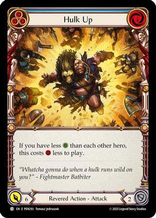 Hulk Up (Blue) (PEN293) - Compendium of Rathe Rainbow Foil