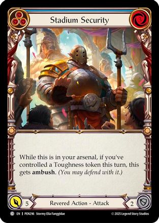 Stadium Security (Blue) (PEN296) - Compendium of Rathe Rainbow Foil