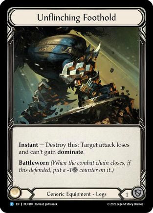 Unflinching Foothold (PEN318) - Compendium of Rathe Cold Foil