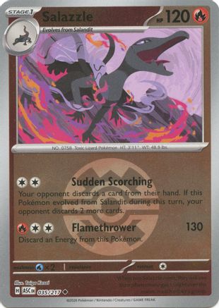 Salazzle - 035/217 (Quick Ball) 35 - ME Ascended Heroes Reverse Holofoil