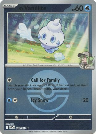 N's Vanillite (Poke Ball) 49 - ME Ascended Heroes Reverse Holofoil