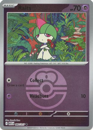 Ralts (Love Ball) 87 - ME Ascended Heroes Reverse Holofoil