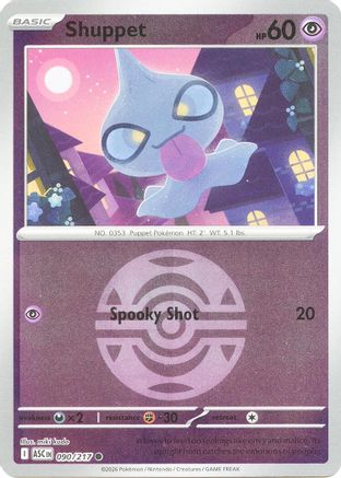 Shuppet (Dusk Ball) 90 - ME Ascended Heroes Reverse Holofoil