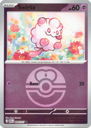 Swirlix (Love Ball) 93 - ME Ascended Heroes Reverse Holofoil