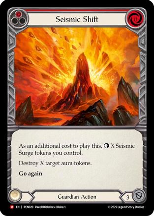 Seismic Shift (Red) (PEN020) - Compendium of Rathe Rainbow Foil