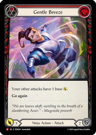 Gentle Breeze (Red) (PEN034) - Compendium of Rathe Rainbow Foil