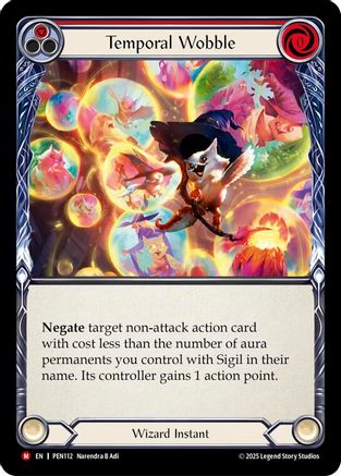 Temporal Wobble (Red) (PEN112) - Compendium of Rathe Rainbow Foil