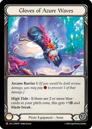 Gloves Of Azure Waves (PEN167) - Compendium of Rathe Cold Foil