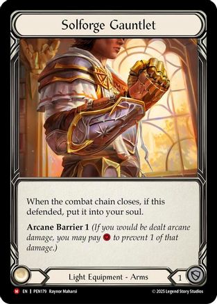 Solforge Gauntlet (PEN179) - Compendium of Rathe Cold Foil