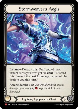 Stormweavers Aegis (PEN239) - Compendium of Rathe Cold Foil