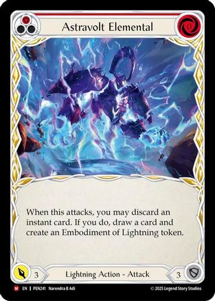 Astravolt Elemental (Red) (PEN241) - Compendium of Rathe Rainbow Foil
