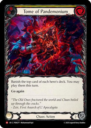Tome Of Pandemonium (Yellow) (PEN277) - Compendium of Rathe Rainbow Foil
