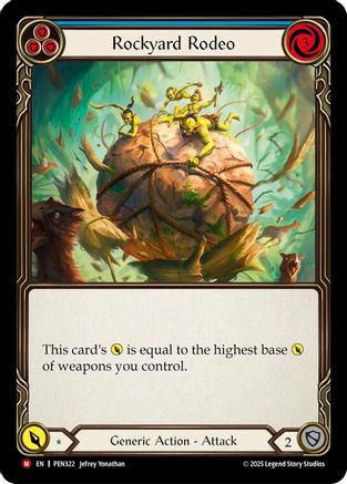 Rockyard Rodeo (Blue) (PEN322) - Compendium of Rathe Rainbow Foil