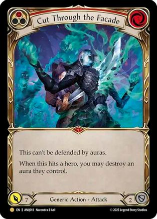 Cut Through The Facade (Red) (ANQ013) (ANQ013) - Compendium of Rathe - Antiquity Pack Rainbow Foil