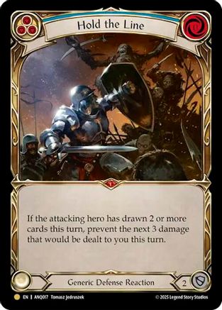 Hold The Line (Blue) (ANQ017) (ANQ017) - Compendium of Rathe - Antiquity Pack