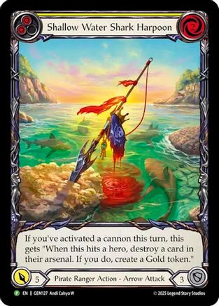 Shallow Water Shark Harpoon (GEM127) - GEM Pack 4 Rainbow Foil