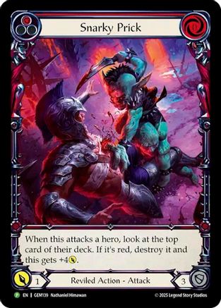 Snarky Prick (GEM139) - GEM Pack 4 Rainbow Foil
