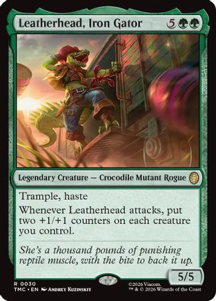 Leatherhead, Iron Gator (TMC-030) - Commander: Teenage Mutant Ninja Turtles Foil