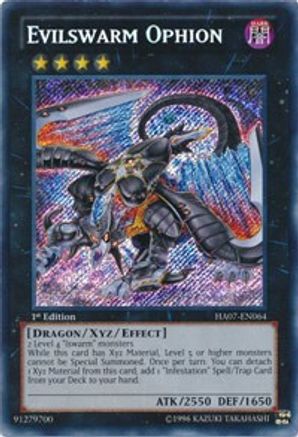 Evilswarm Ophion [HA07-EN064] Secret Rare