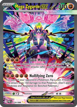 Mega Zygarde ex - 120/088 120 - ME03 Perfect Order Holofoil